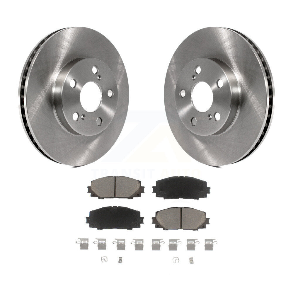 Disc Brake Rotor And Ceramic Pad Front Kit For Toyota Prius Lexus CT200h Plug-In