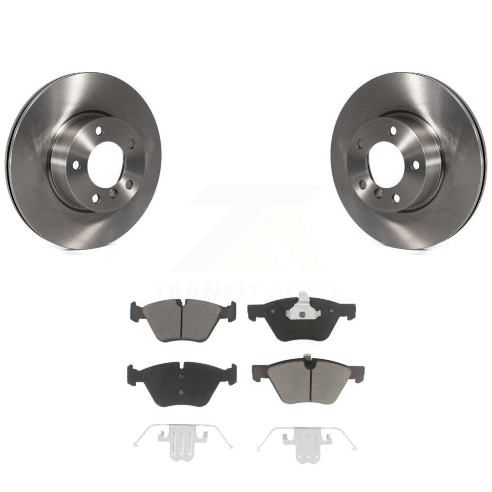 Disc Brake Rotors And Ceramic Pads Front Kit For BMW X1 328xi