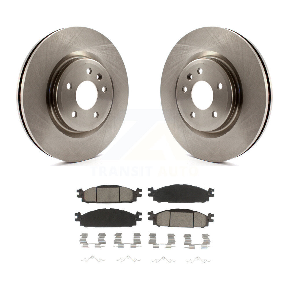 Brake Rotors Ceramic Pad Front Kit For Ford Explorer Flex Taurus Lincoln MKT MKS