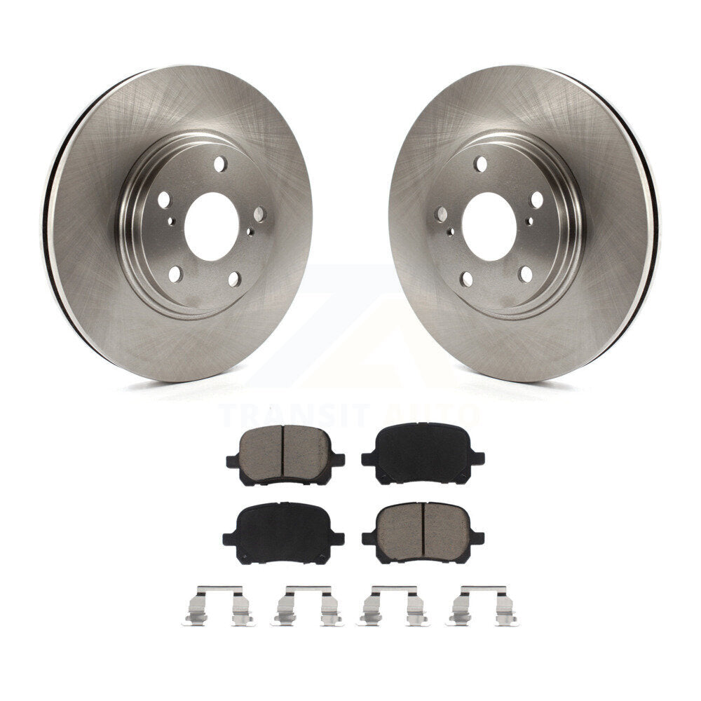 Disc Brake Rotors And Ceramic Pads Front Kit For 1999-2001 Lexus RX300