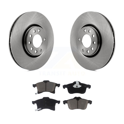 Disc Brake Rotors And Ceramic Pads Front Kit For 2008-2009 Saturn Astra