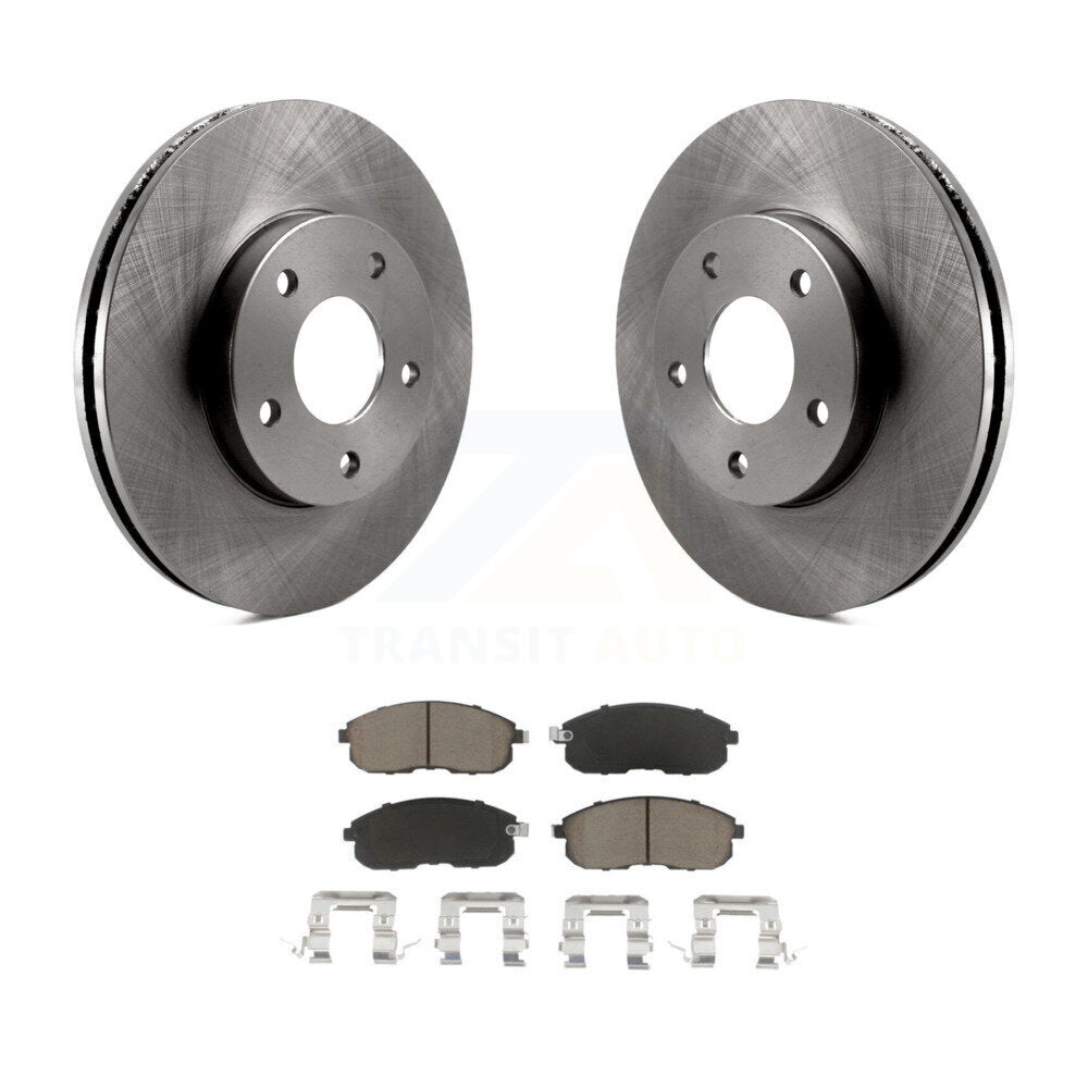 Disc Brake Rotors Ceramic Pad Front Kit For 2000-2001 Nissan Maxima INFINITI I30