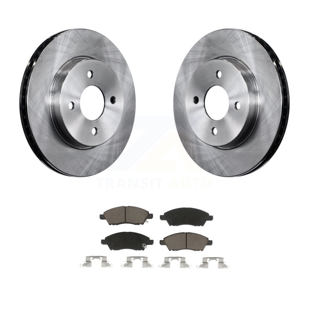 Disc Brake Rotors And Ceramic Pads Front Kit For Nissan Micra Versa Note