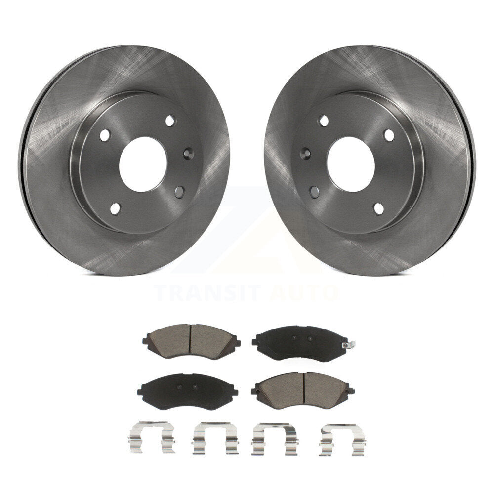Disc Brake Rotor & Ceramic Pad Front Kit For Chevrolet Optra Suzuki Forenza Reno
