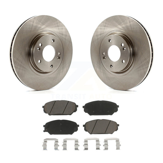 Disc Brake Rotors And Ceramic Pads Front Kit For 2007-2012 Hyundai Veracruz