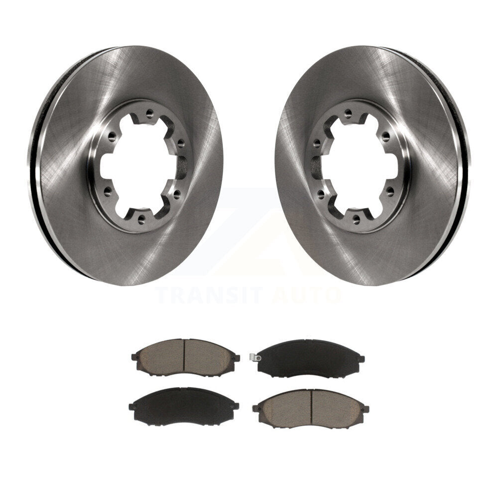 Disc Brake Rotors And Ceramic Pads Front Kit For Nissan Xterra Frontier