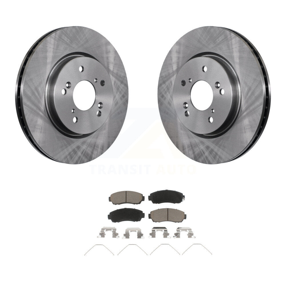 Disc Brake Rotors And Ceramic Pads Front Kit For Honda CR-V Crosstour Accord