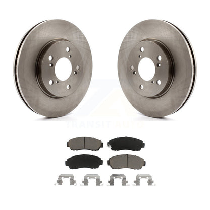 Disc Brake Rotors And Ceramic Pads Front Kit For 2005-2010 Honda Odyssey
