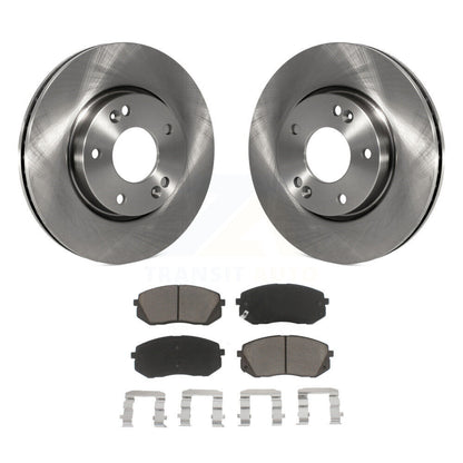 Disc Brake Rotors And Ceramic Pads Front Kit For 2010-2012 Kia Rondo