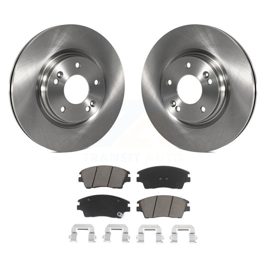 Disc Brake Rotor & Ceramic Pad Front Kit For Hyundai Elantra Tucson Kia Sportage