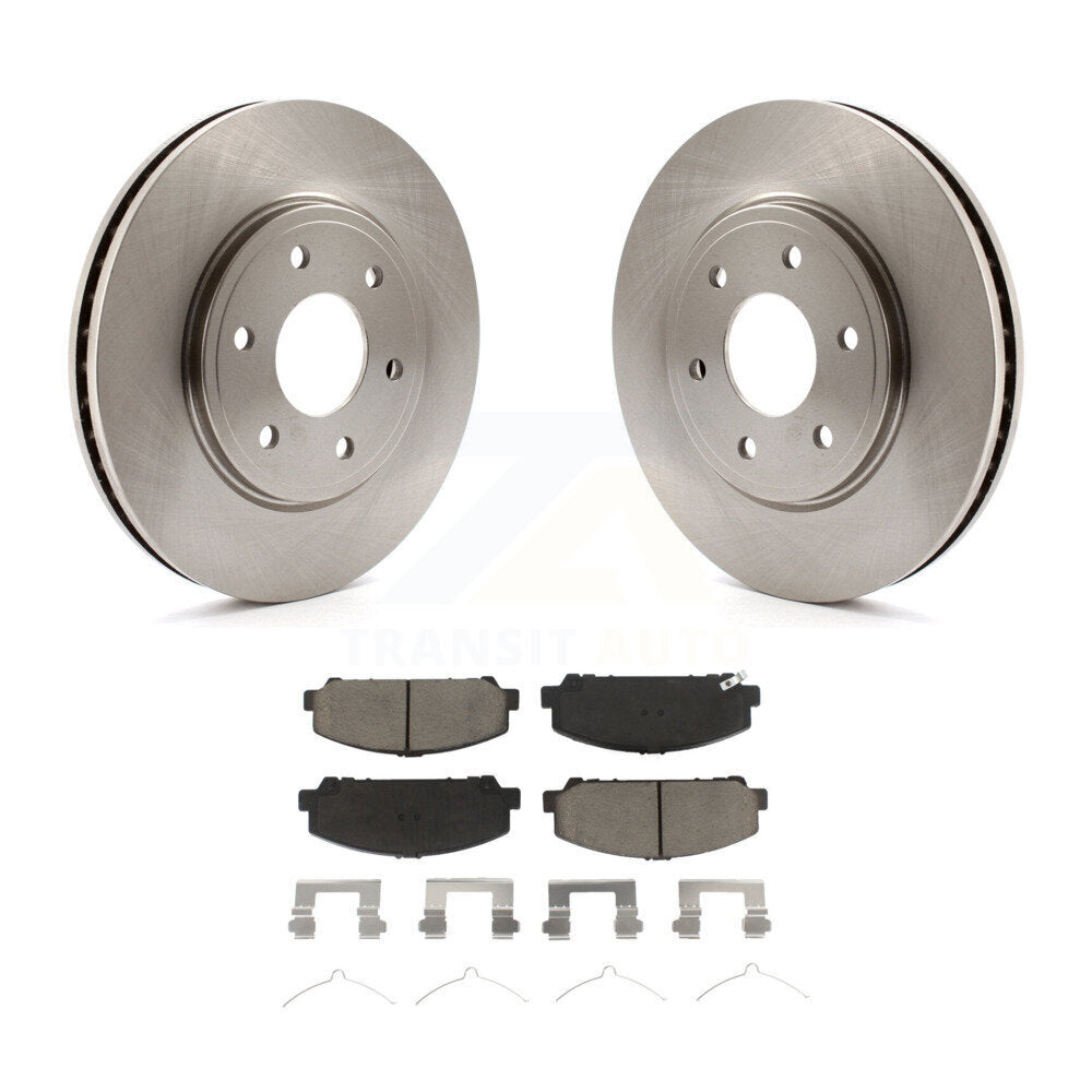Disc Brake Rotors And Ceramic Pads Front Kit For Suzuki Equator