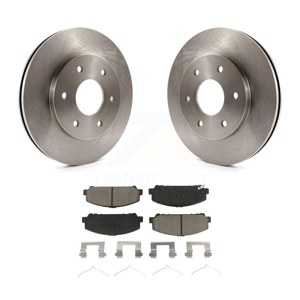 Disc Brake Rotors And Ceramic Pads Front Kit For INFINITI QX56
