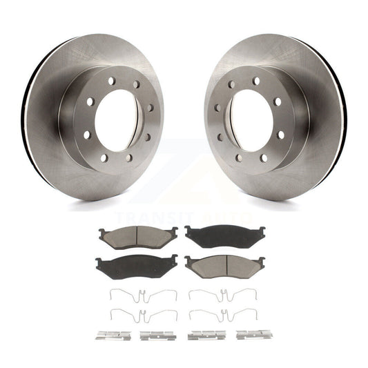 Disc Brake Rotor And Ceramic Pad Front Kit For Ford E-550 Super Duty F-450 F-550