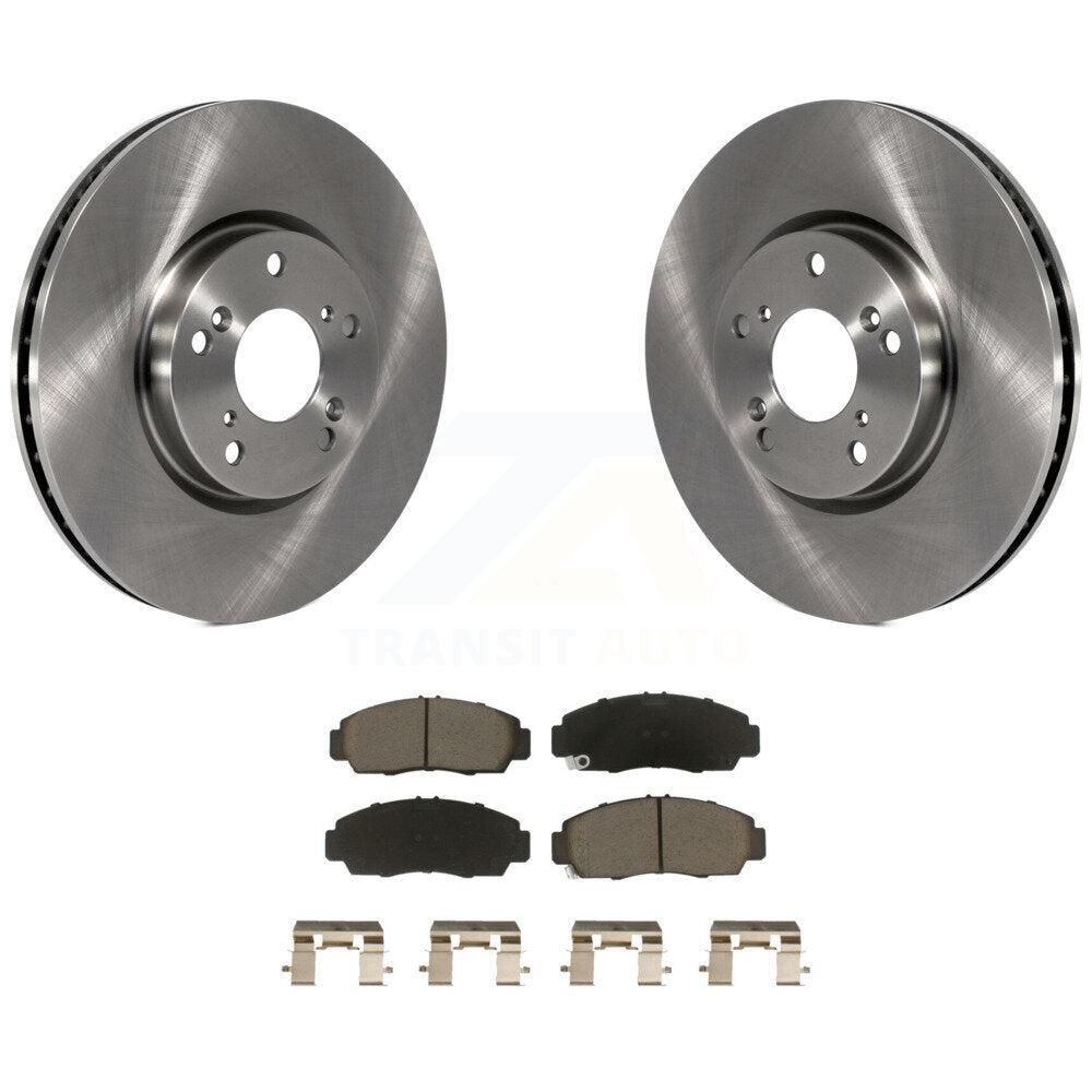 Brake Rotors Ceramic Pad Front Kit For 2004-2005 Acura TL Automatic transmission