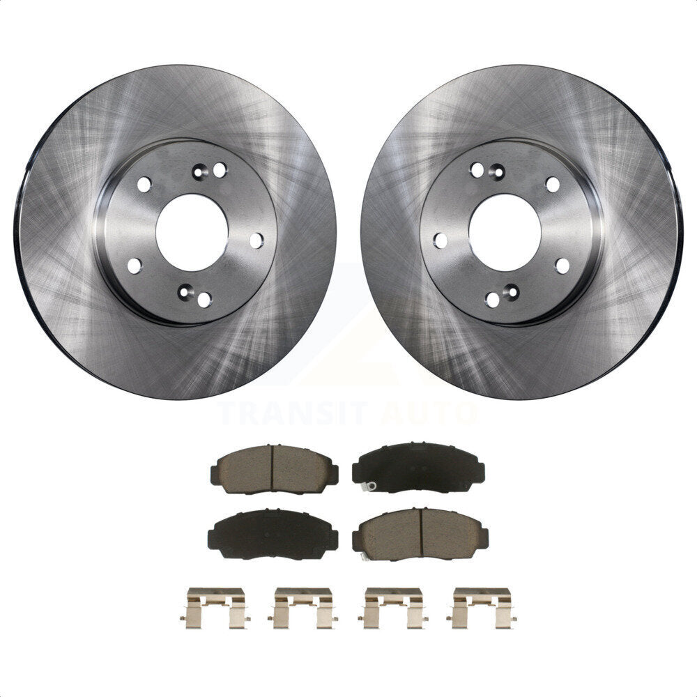 Disc Brake Rotors And Ceramic Pads Front Kit For Honda Accord
