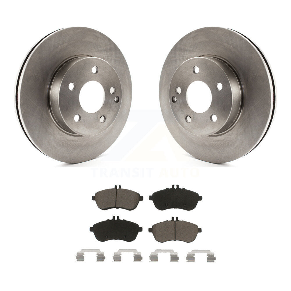 Disc Brake Rotors And Ceramic Pads Front Kit For Mercedes-Benz C300 C250 C230