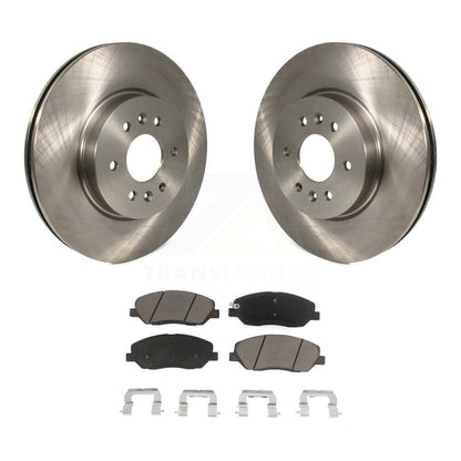 Disc Brake Rotors And Ceramic Pads Front Kit For 2009-2011 Kia Borrego