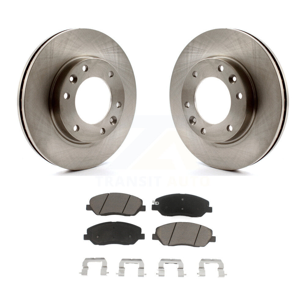 Disc Brake Rotors And Ceramic Pads Front Kit For Kia Sedona Hyundai Entourage