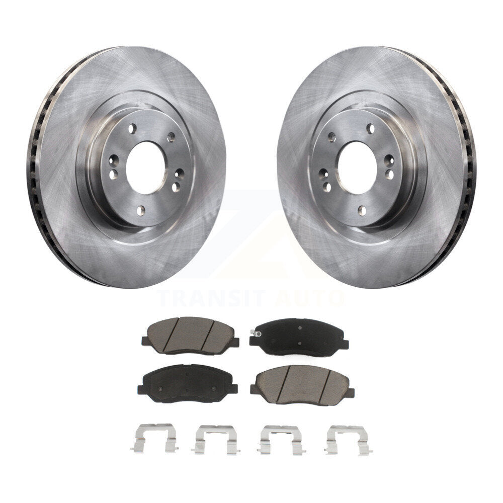 Disc Brake Rotors & Ceramic Pad Front Kit For 2013-2016 Hyundai Santa Fe XL 3.3L