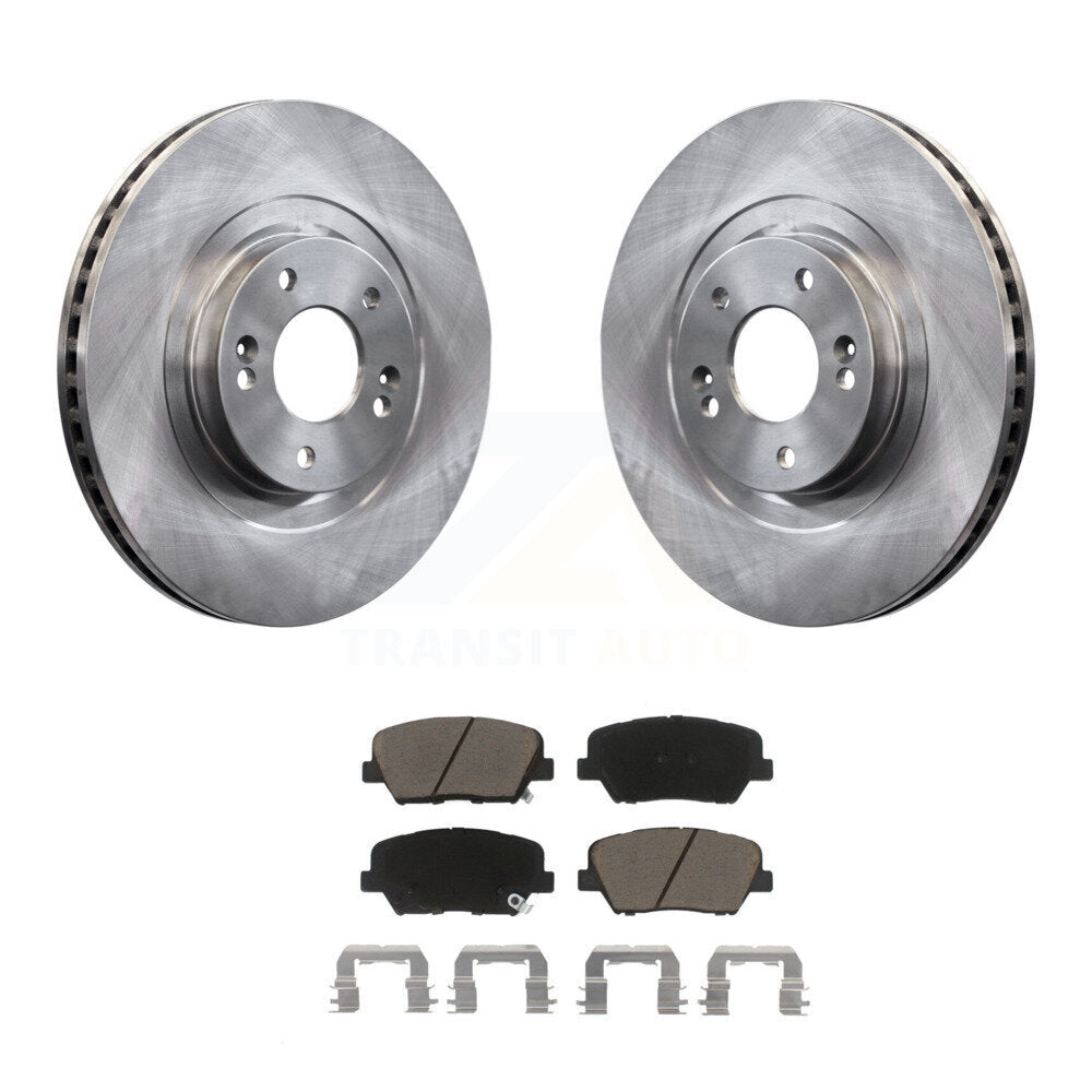 Disc Brake Rotors & Ceramic Pad Front Kit For Kia Sorento Hyundai Santa Fe Sport