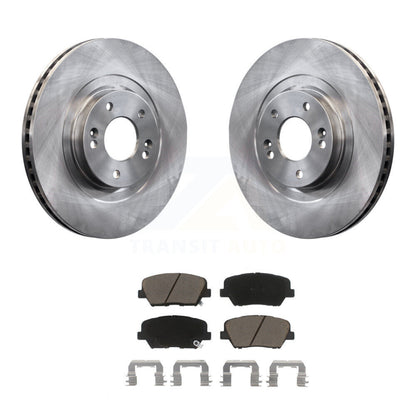 Disc Brake Rotors & Ceramic Pad Front Kit For Kia Sorento Hyundai Santa Fe Sport