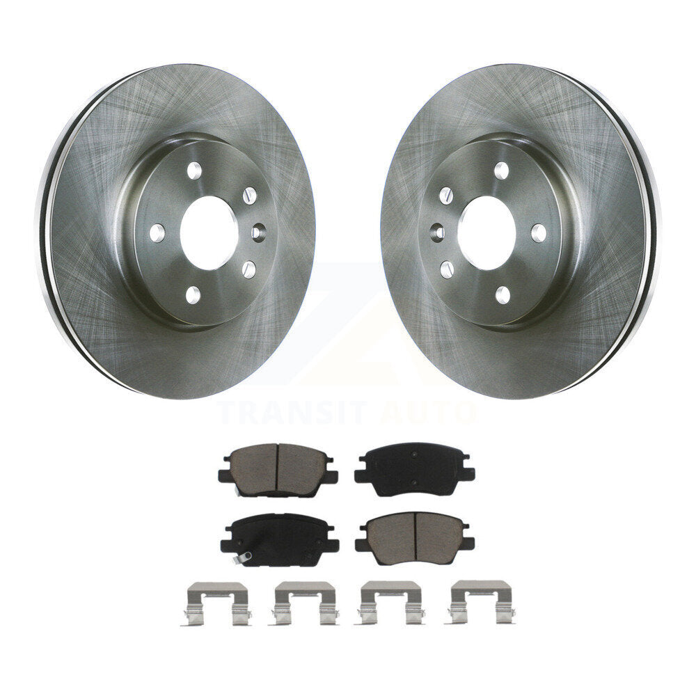 Disc Brake Rotors And Ceramic Pad Front Kit For Chevrolet Cruze Bolt EV EUV Volt