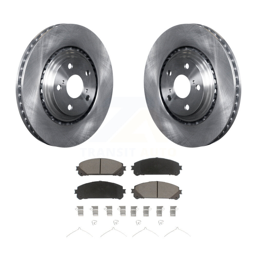 Brake Rotor Ceramic Pad Front Kit For Toyota Highlander Sienna Lexus RX350 NX300