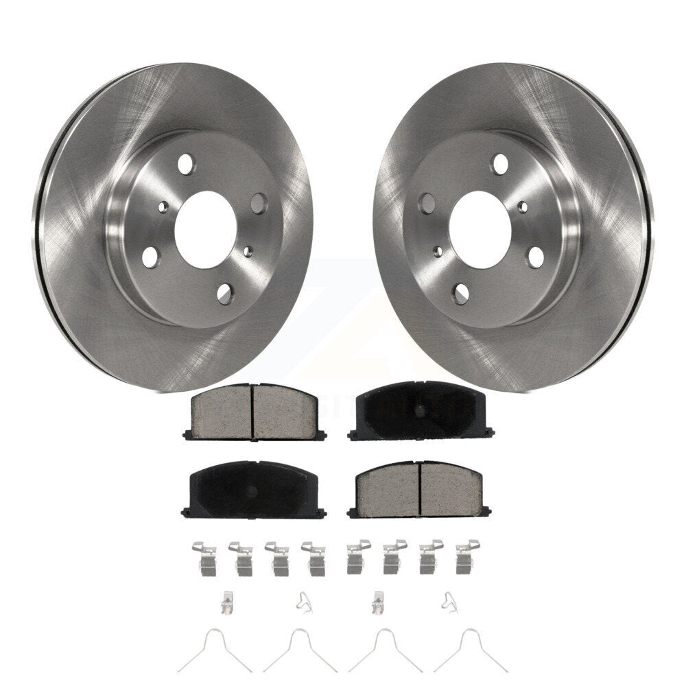 Disc Brake Rotors And Ceramic Pads Front Kit For Toyota Tercel Paseo