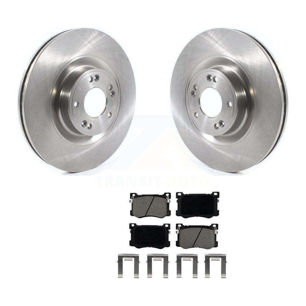 Disc Brake Rotor And Ceramic Pad Front Kit For Hyundai Genesis G80 Kia K900 3.8L