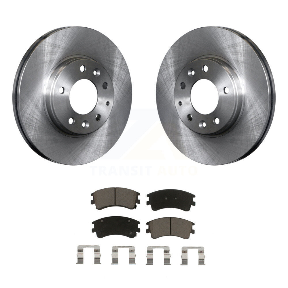 Disc Brake Rotors And Ceramic Pads Front Kit For 2003-2005 Mazda 6