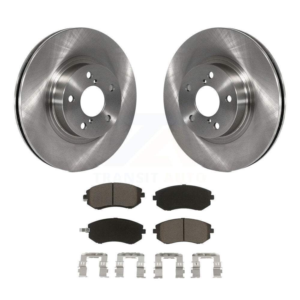 Disc Brake Rotors And Ceramic Pads Front Kit For Subaru Impreza Legacy Saab 9-2X