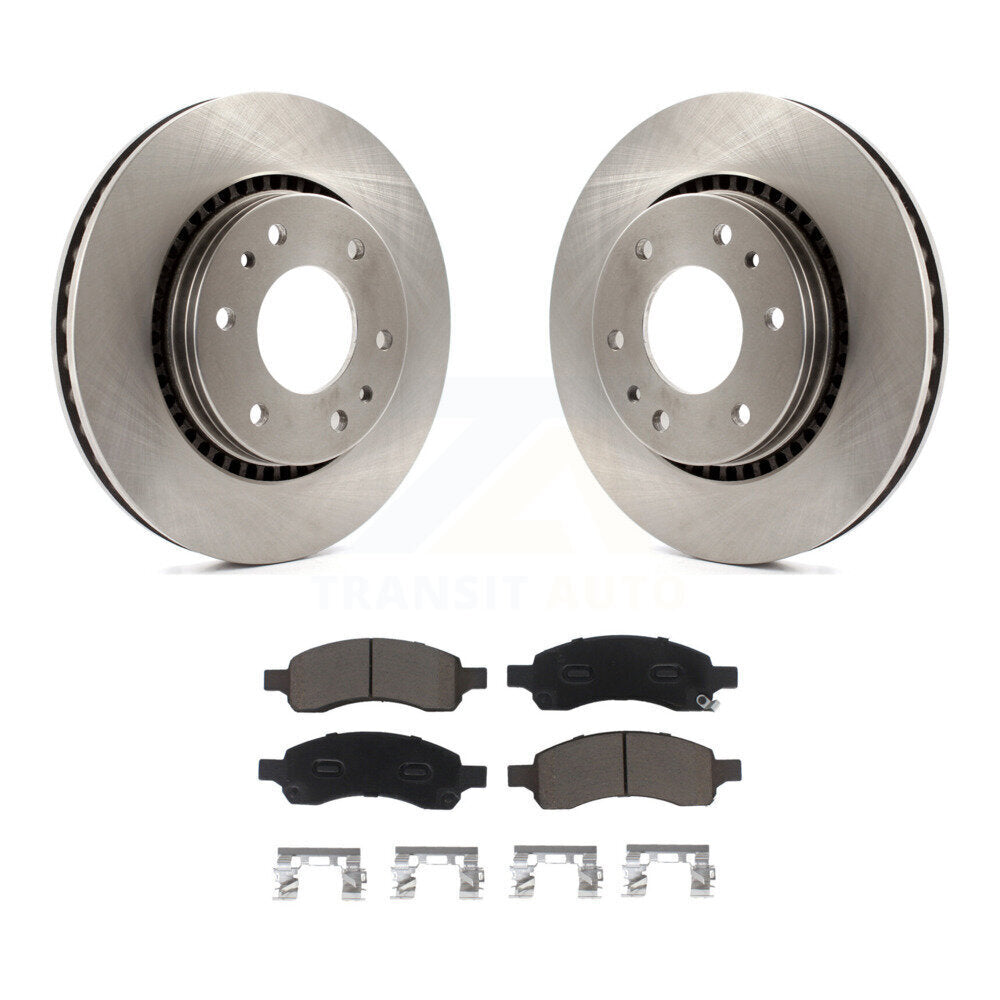 Disc Brake Rotor Ceramic Pad Front Kit For Chevrolet Trailblazer GMC Envoy Buick