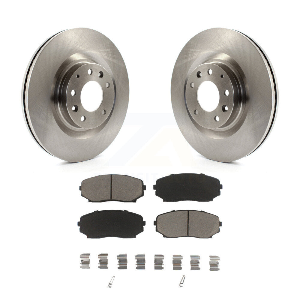 Disc Brake Rotors And Ceramic Pads Front Kit For 2007-2015 Mazda CX-9
