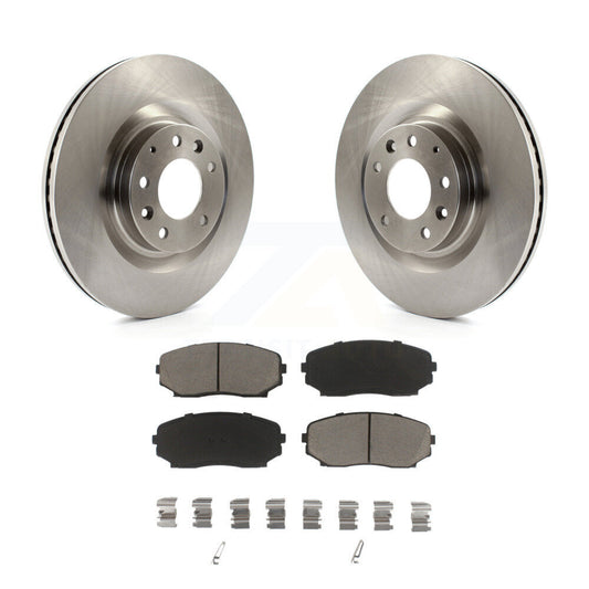 Disc Brake Rotors And Ceramic Pads Front Kit For 2007-2015 Mazda CX-9