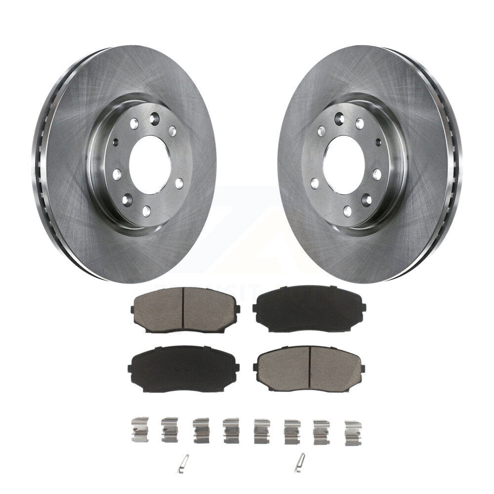 Disc Brake Rotors And Ceramic Pad Front Kit For Mazda CX-7 Ford Edge Lincoln MKX