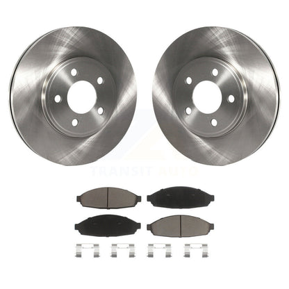 Brake Rotor Ceramic Pad Front Kit For Ford Crown Victoria Lincoln Town Car Grand