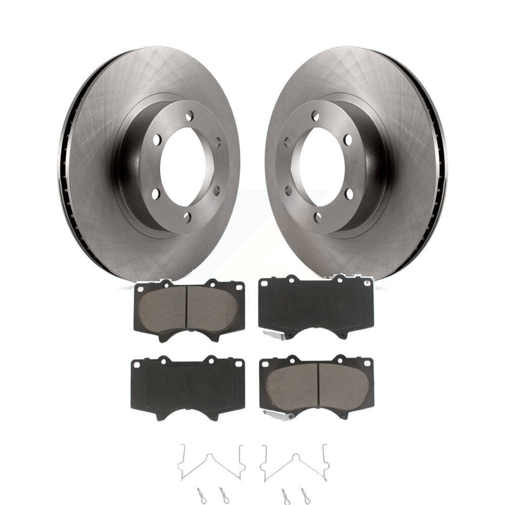 Disc Brake Rotors And Ceramic Pads Front Kit For Toyota 4Runner Lexus GX470