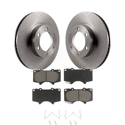 Disc Brake Rotors And Ceramic Pads Front Kit For Toyota 4Runner Lexus GX470