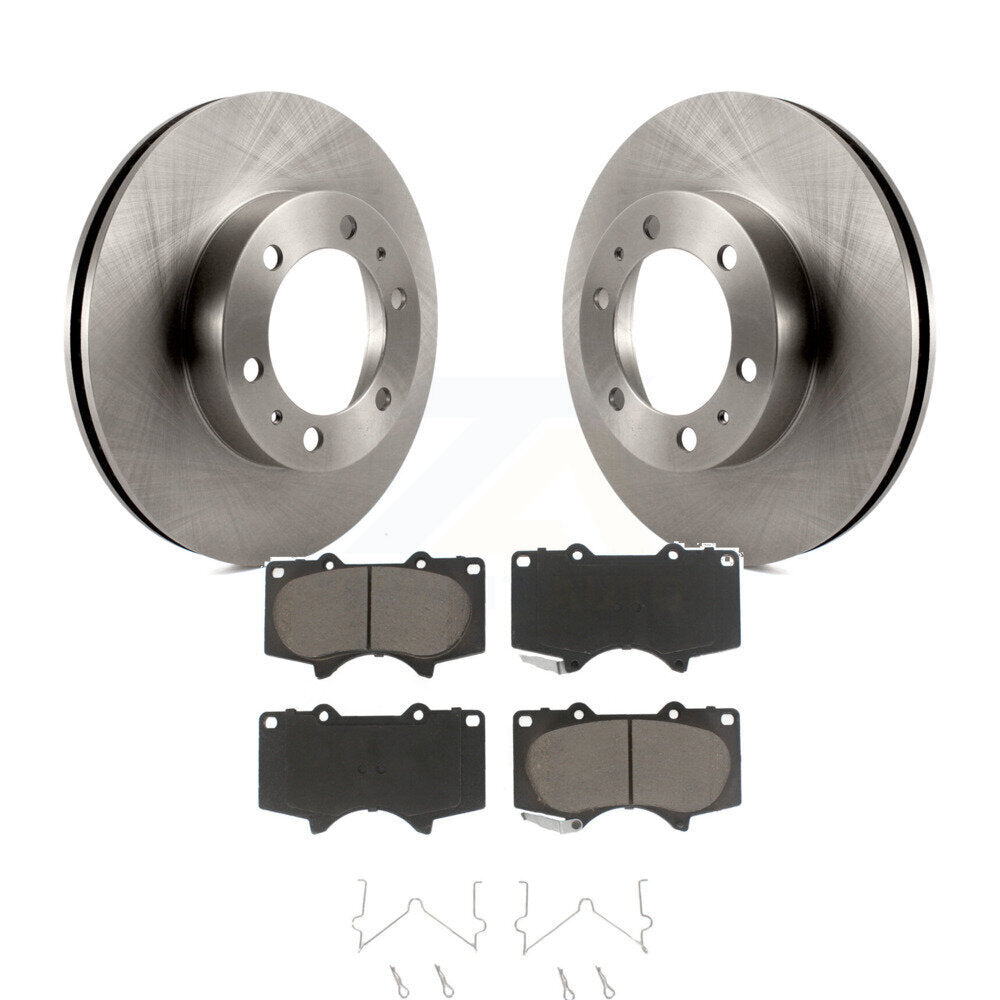 Disc Brake Rotors And Ceramic Pad Front Kit For Toyota Tacoma 4Runner FJ Cruiser