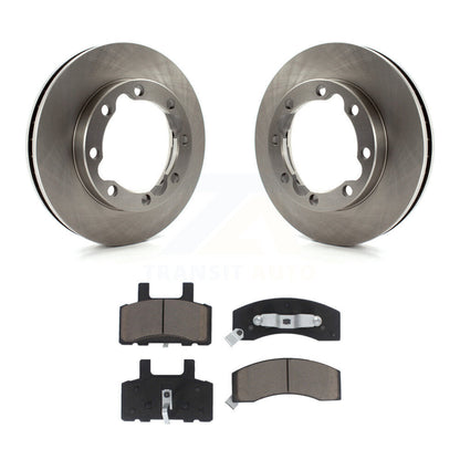 Brake Rotors & Ceramic Pad Front Kit For Dodge Ram 2500 K3500 3500 Chevrolet GMC