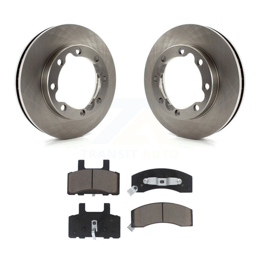 Brake Rotors & Ceramic Pad Front Kit For Dodge Ram 2500 K3500 3500 Chevrolet GMC