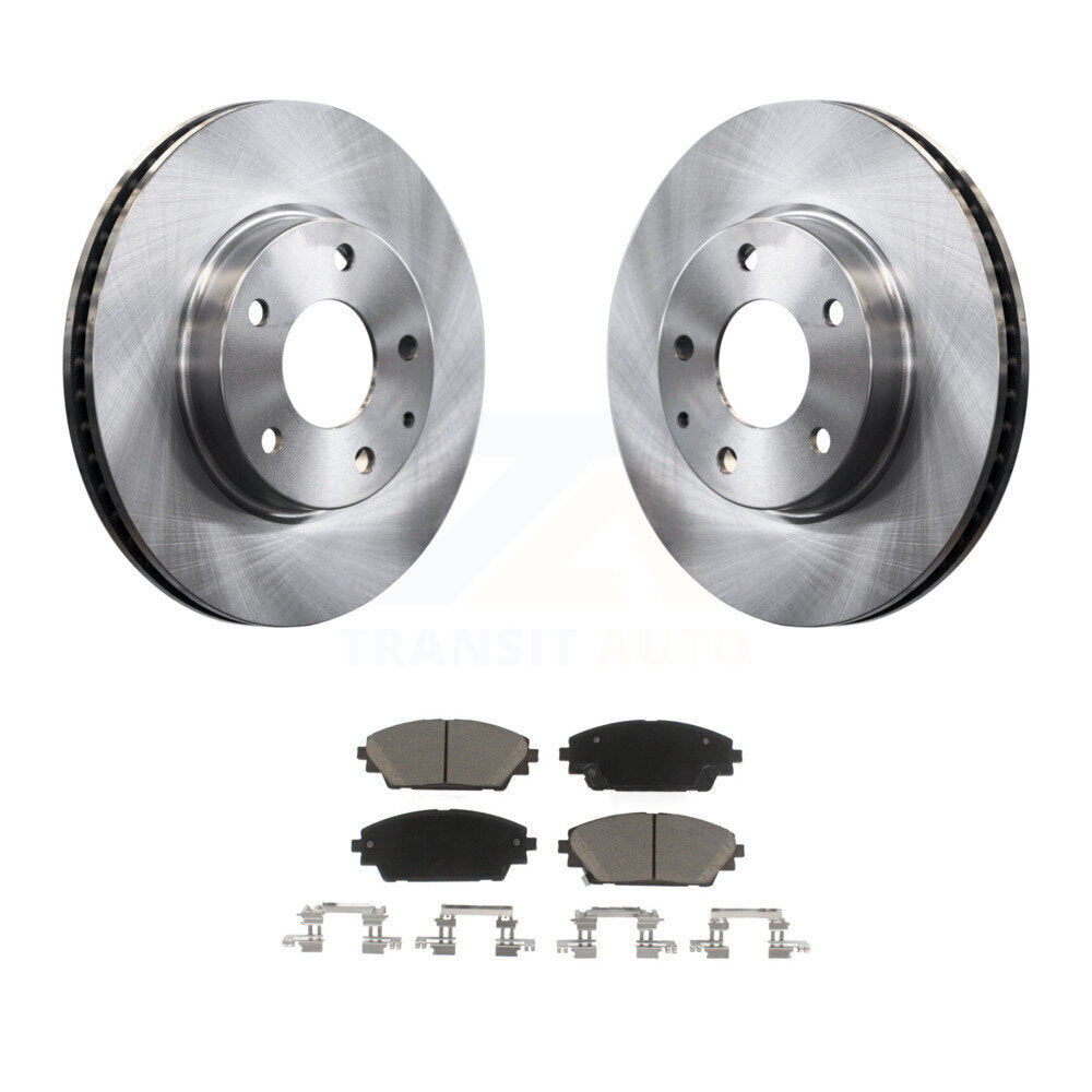 Disc Brake Rotors And Ceramic Pads Front Kit For Mazda 3 CX-3 Sport