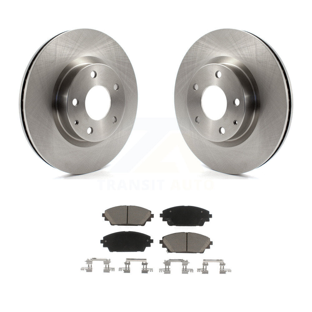 Disc Brake Rotors And Ceramic Pads Front Kit For Mazda 3 CX-3 Sport