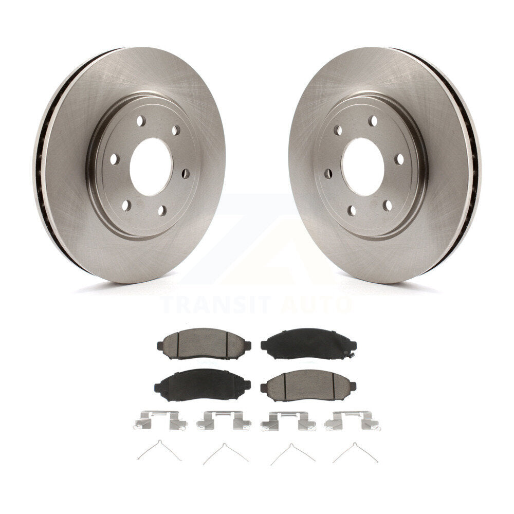 Disc Brake Rotors And Ceramic Pads Front Kit For Nissan Frontier Suzuki Equator