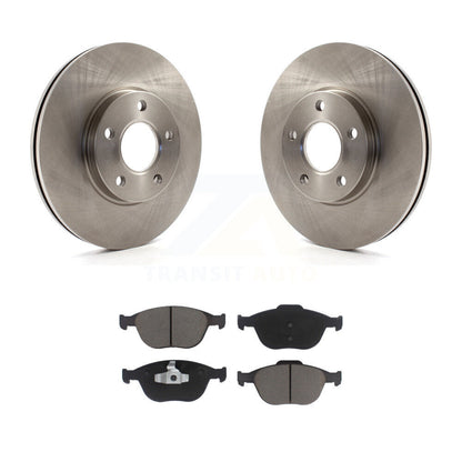 Disc Brake Rotors And Ceramic Pads Front Kit For 2010-2013 Ford Transit Connect