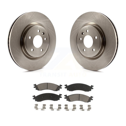 Disc Brake Rotors And Ceramic Pads Front Kit For 2010-2012 Ford Taurus SHO