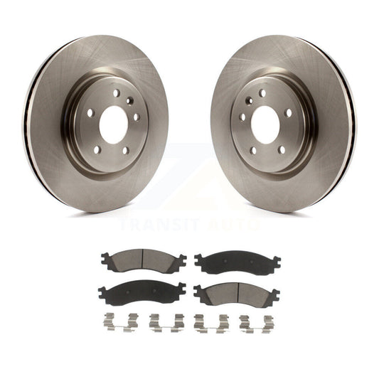 Disc Brake Rotors And Ceramic Pads Front Kit For 2010-2012 Ford Taurus SHO