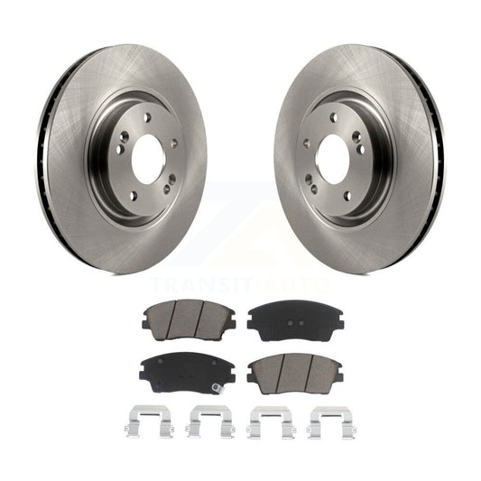 Disc Brake Rotor & Ceramic Pad Front Kit For 2017-2022 Kia Sportage Turbocharged