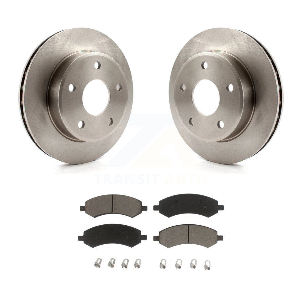 Disc Brake Rotors & Ceramic Pad Front Kit For Dakota Dodge Ram Mitsubishi Raider