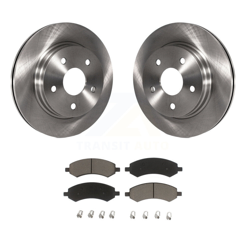 Disc Brake Rotor Ceramic Pad Front Kit For Ram 1500 Classic Dodge Chrysler Aspen